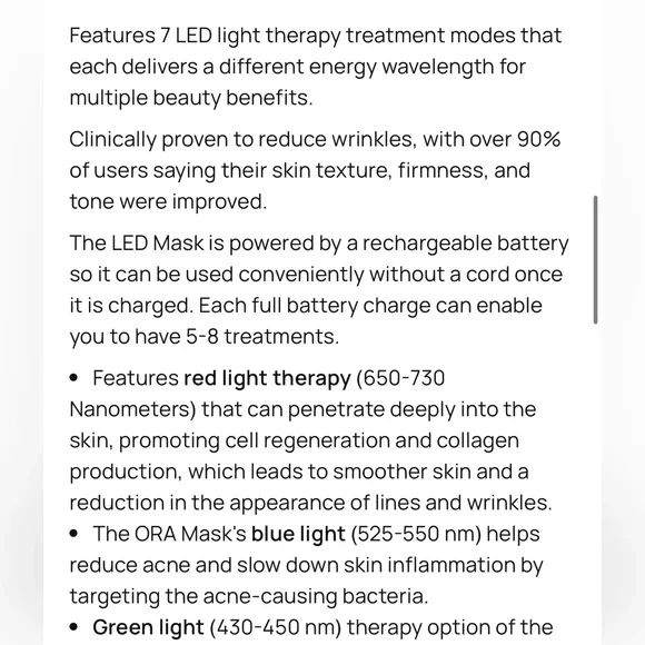 LED Light Energy Shield Face Mask - Picture 6 of 7